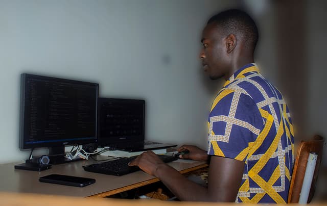 Fabrice at work